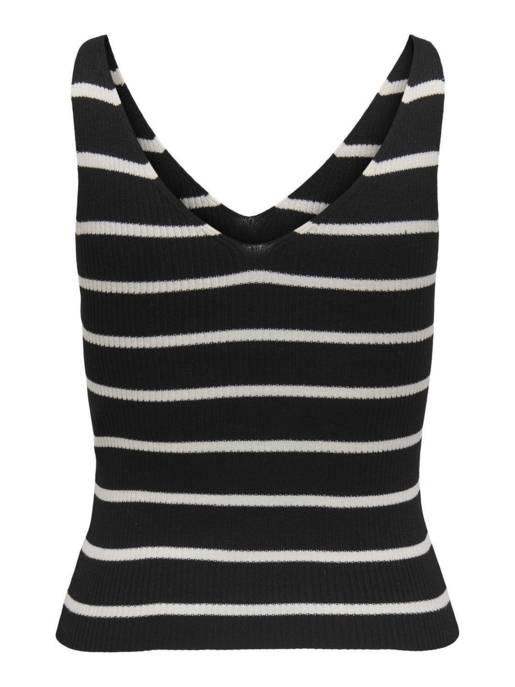 ONLY ONLMEDDI SL STRIPE V-NECK KNT