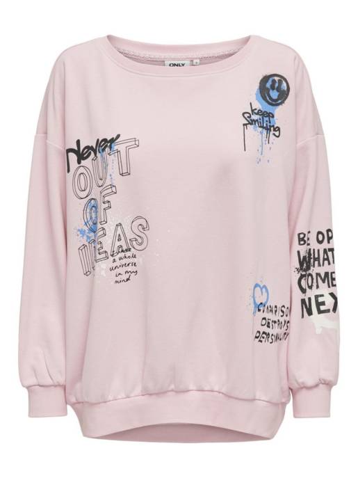 ONLY ONLMELANIE L/S GRAFIT O-NECK BOX UB