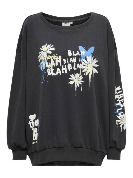 ONLY ONLMELANIE L/S GRAFIT O-NECK BOX UB