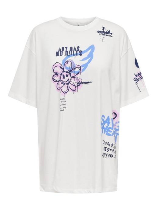 ONLY ONLMELODIE LIFE S/S GRAFFITI TOP BOX JRS