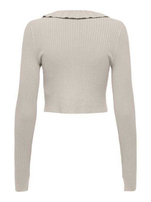 ONLY ONLMILA LS SHORT RUFFLE CARDIGAN KNT