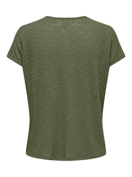 ONLY ONLMILA S/S V-NECK TOP BOX JRS