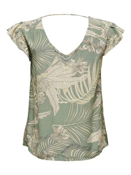 ONLY ONLPALINA LIFE SS V-NECK TOP PTM
