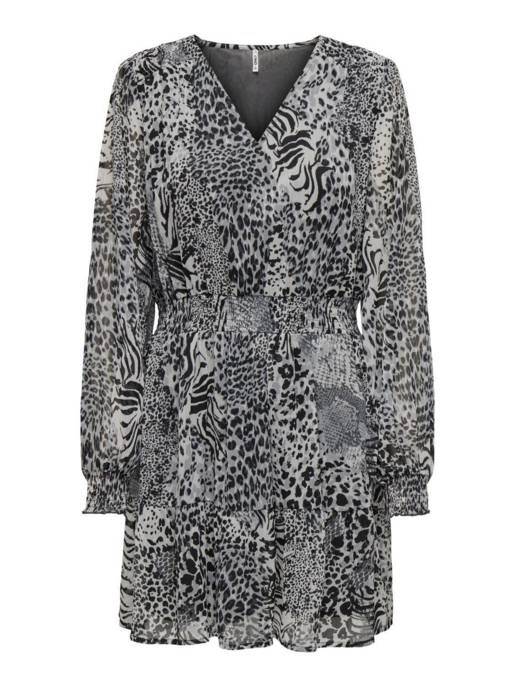 ONLY ONLRIA LIFE L/S V-NECK DRESS PTM