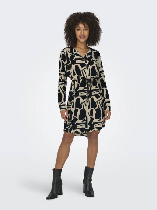 ONLY ONLTIANA LIFE L/S SHIRT DRESS PTM