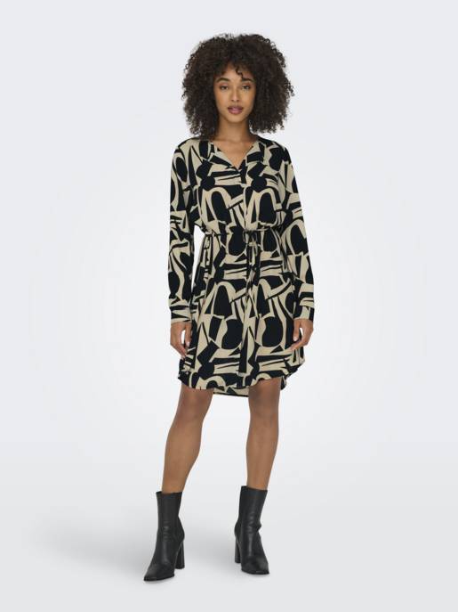 ONLY ONLTIANA LIFE L/S SHIRT DRESS PTM