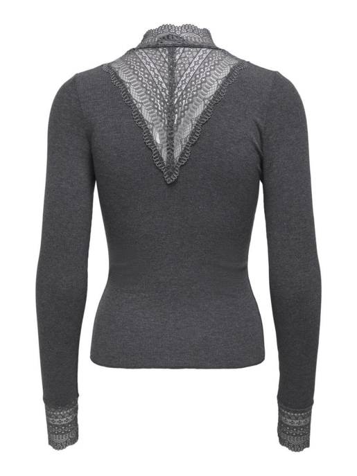 ONLY ONLTILDE L/S HIGH NECK LACE TOP JRS