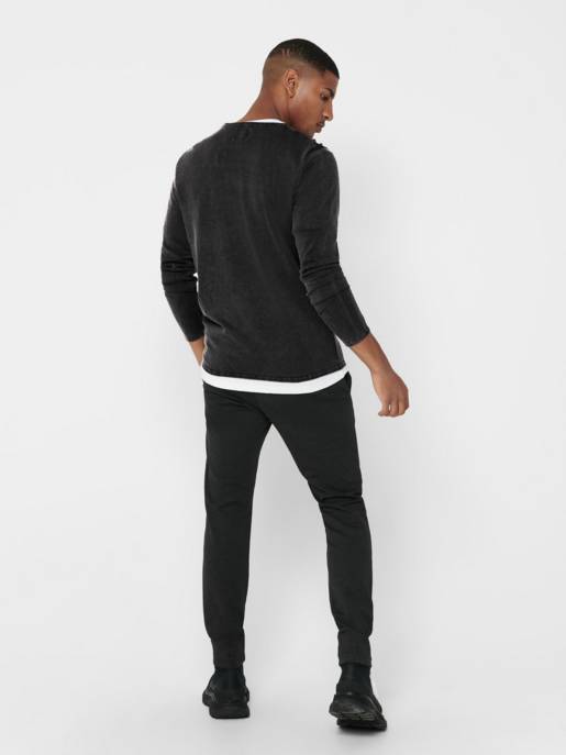 ONLY & SONS ONSGARSON 12 WASH CREW KNIT NOOS