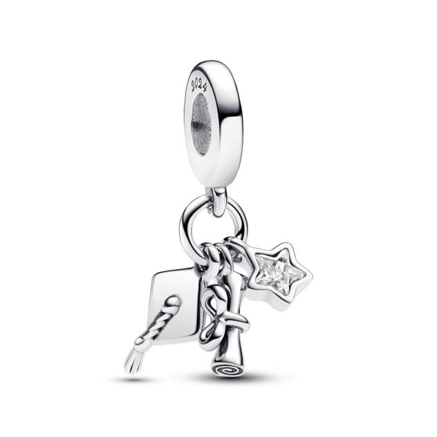 PANDORA Abschluss 2024 Dreifacher Charm-Anhänger