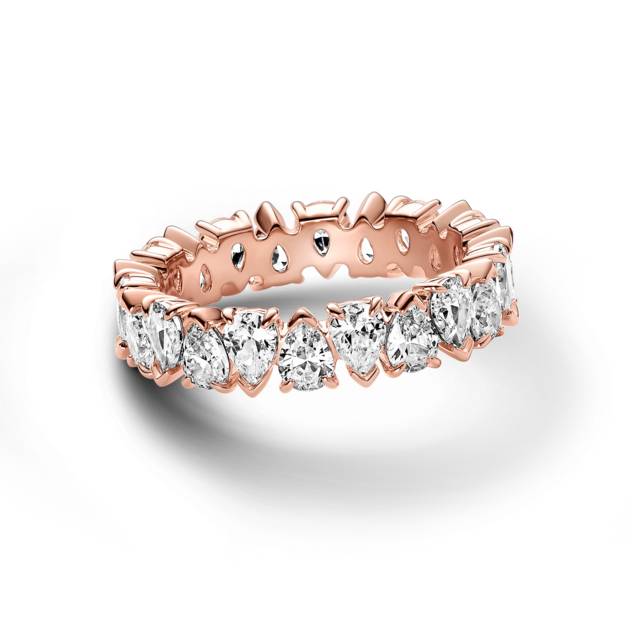 PANDORA Abwechselnd Funkelnder Band-Ring