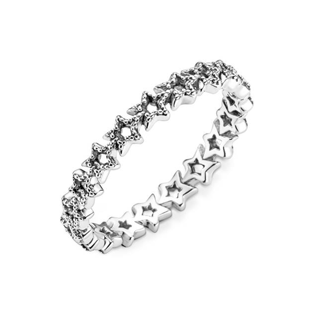 PANDORA Band aus Asymmetrischen Sternen Ring