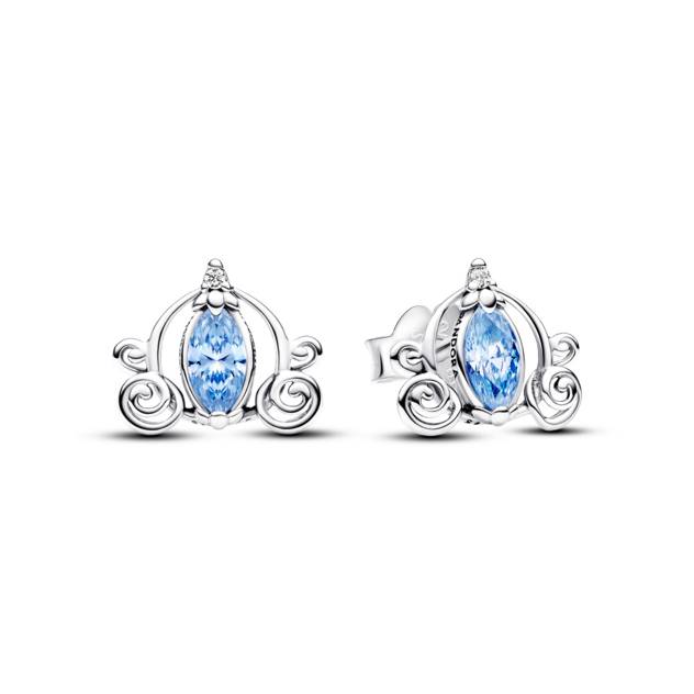 PANDORA Disney Cinderella sterling silver stud e