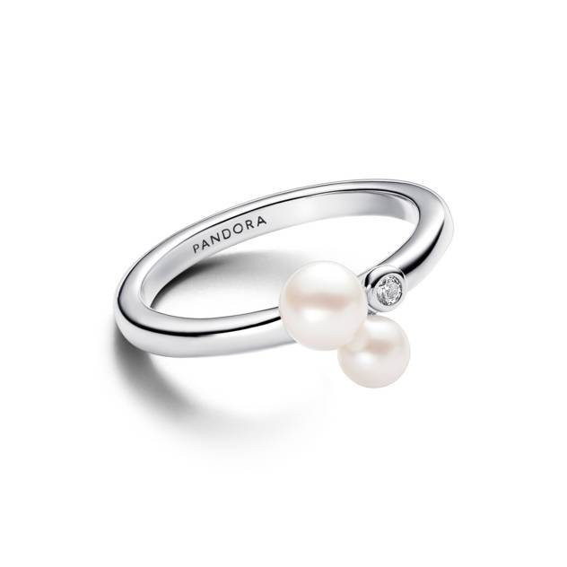 PANDORA Duo Behandelte Süßwasserzuchtperlen Ring