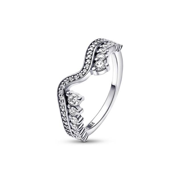 PANDORA Funkelnde Asymmetrische Wellen Ring