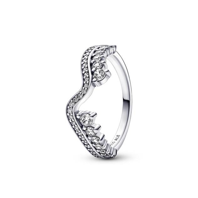PANDORA Funkelnde Asymmetrische Wellen Ring