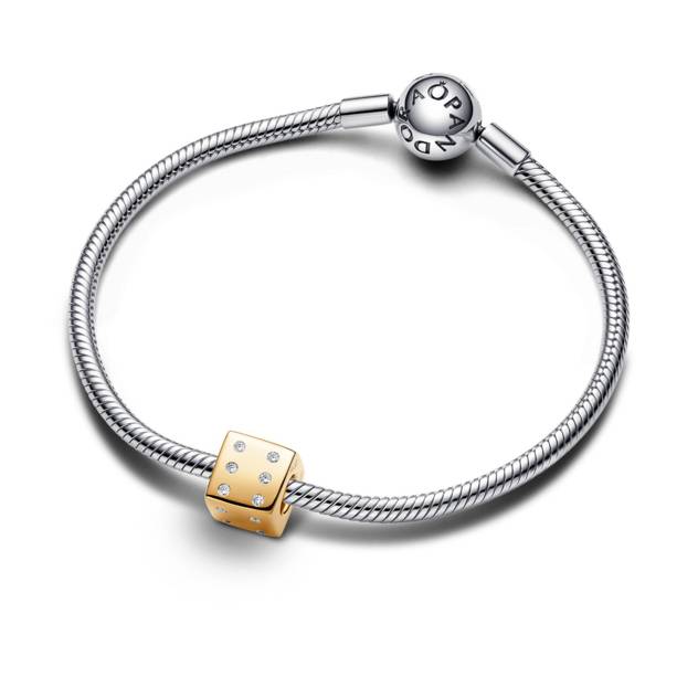 PANDORA Funkelnder Würfel Charm