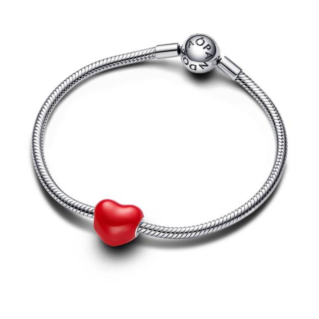 PANDORA Heart Sterling Silver Charm With Color C
