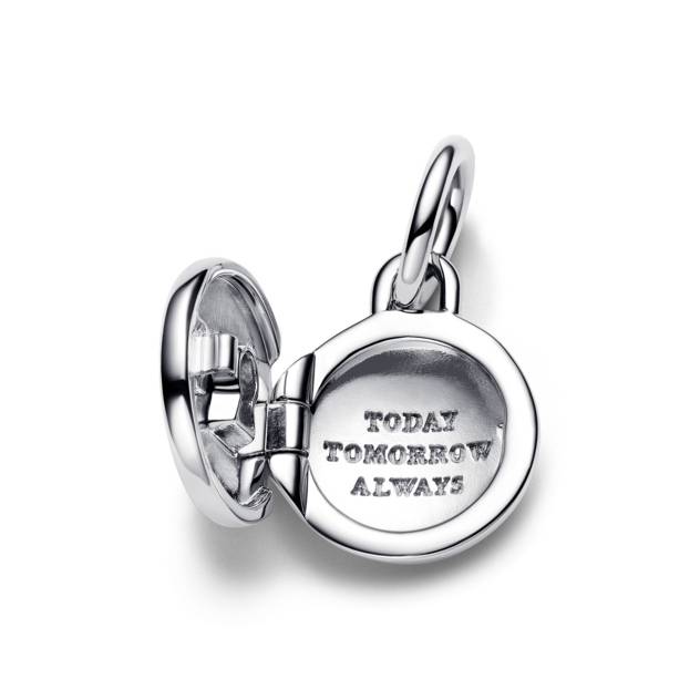 PANDORA Key Hole Engravable Locket Sterling Silv