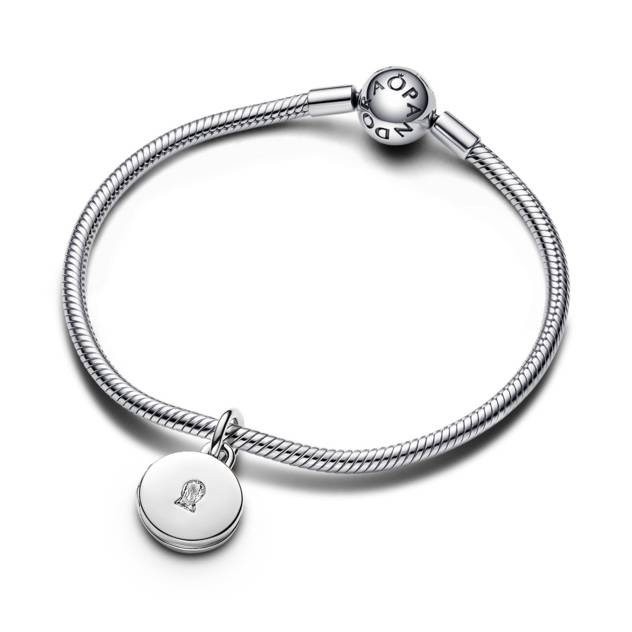 PANDORA Key Hole Engravable Locket Sterling Silv