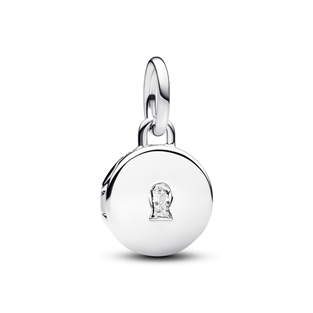 PANDORA Key hole engravable locket sterling silv
