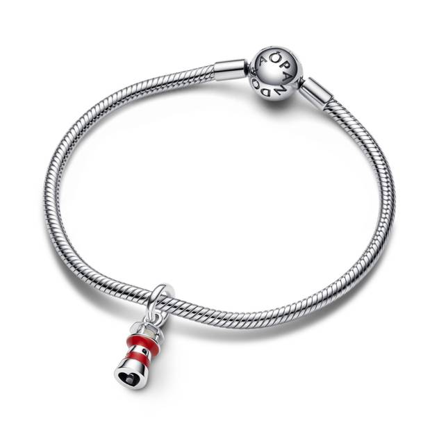 PANDORA LIGHTHOUSE STERLING SILVER DANGLE WITH R