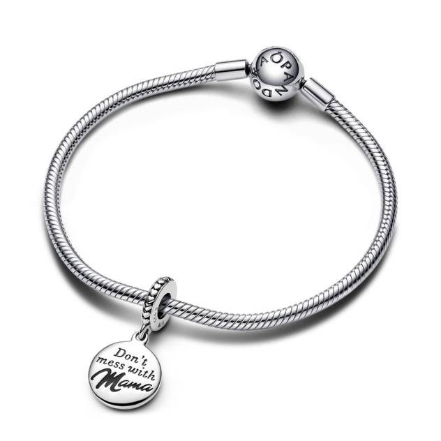 PANDORA Mama Gravierbarer Charm-Anhänger