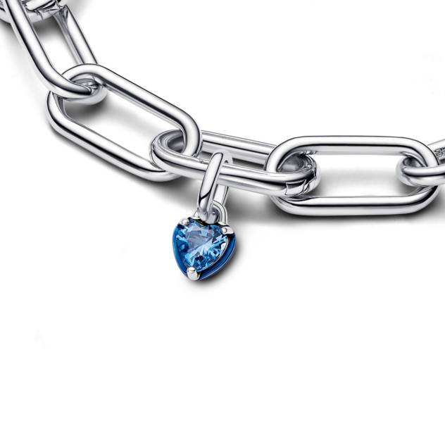 PANDORA ME Blaues Chakra-Herz Mini-Charm-Anhänger