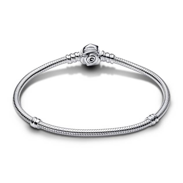 PANDORA Pandora Moments Blühende Rose Verschluss Schlangen-Gliederarmband
