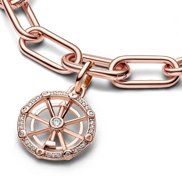 PANDORA Spinning Wheel 14k Rose Gold-plated Meda
