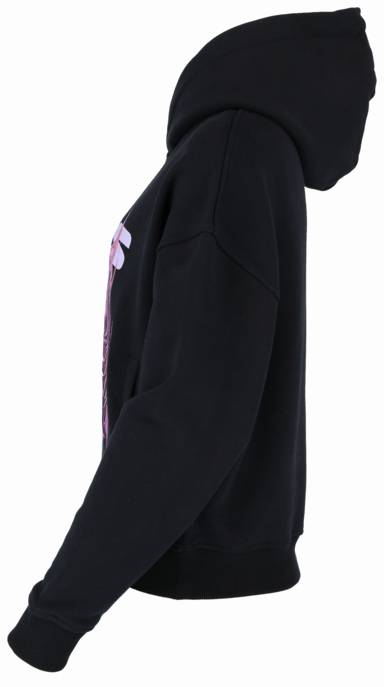 PEQUS Cropped Medusa Graphic Hoodie