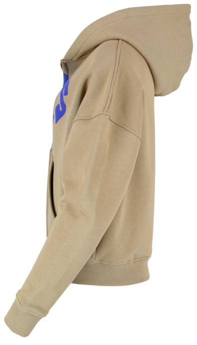 PEQUS Cropped Mythic Logo Zip Hoodie