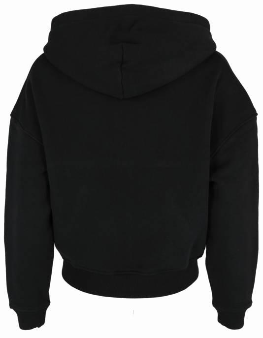 PEQUS Cropped Mythic Logo Zip Hoodie