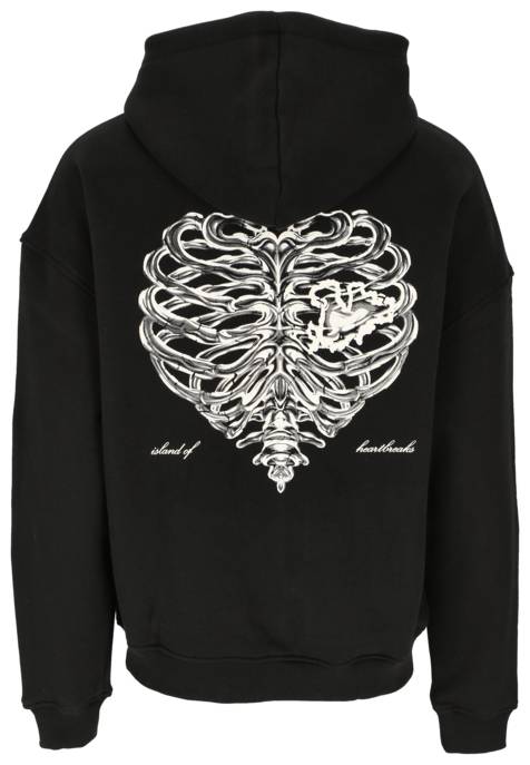 PEQUS Hoodie "Island Of Heartbreaks Chrom Zip"