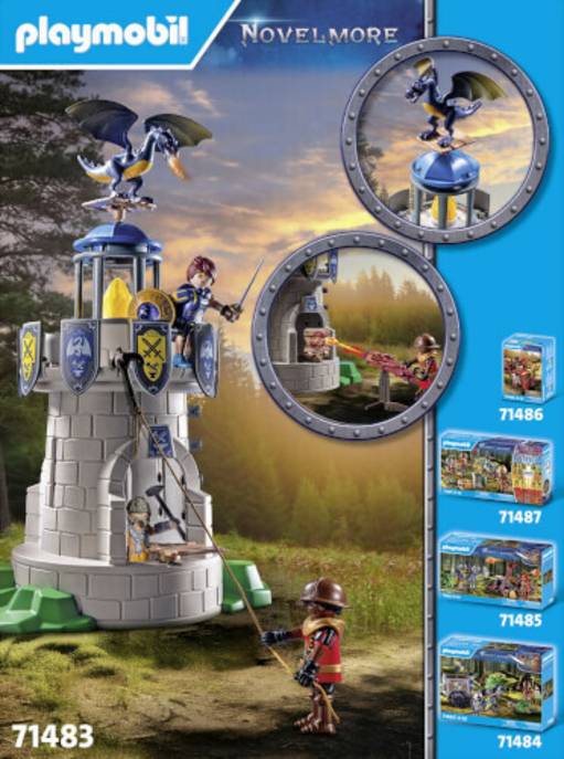 Playmobil Ritterturm Mit Schmied Und Drache