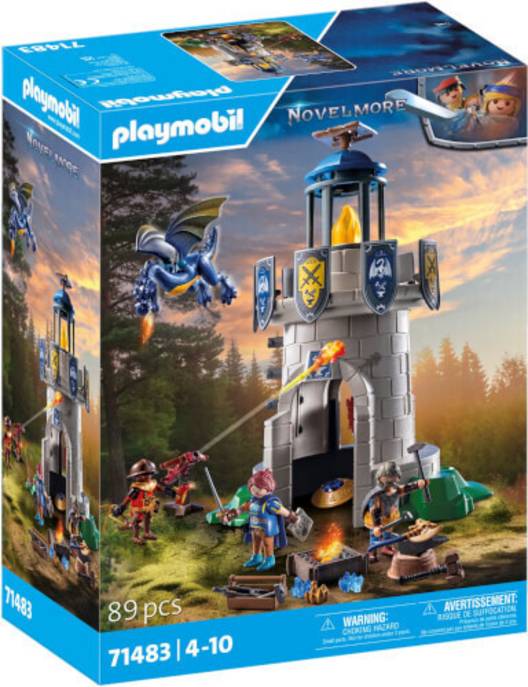 Playmobil Ritterturm mit Schmied und Drache