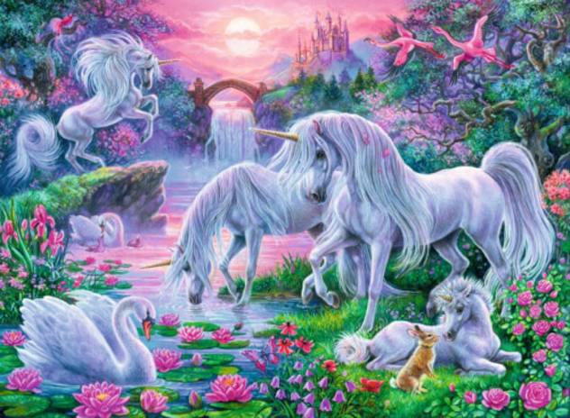 Einhorn Ravensburger 10021 Puzzle Einhörner Im Abendrot 150 Teile