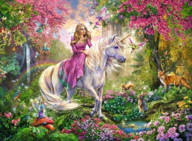 Ravensburger 10641 Puzzle Einhörner 100 Teile