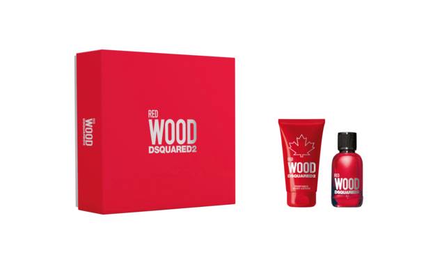 DSQUARED2 "Red Wood" Set EdT Spray 30 ml + Body Lotion 50 ml