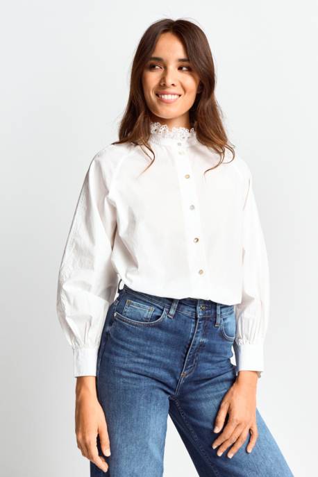 Rich&royal Blouse With Embroidery Organic