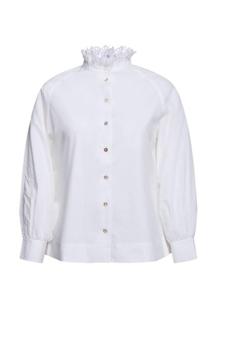 rich&royal Blouse with embroidery organic