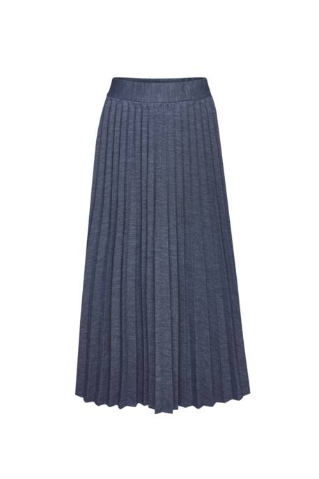 rich&royal Denim optic plissee skirt recycled
