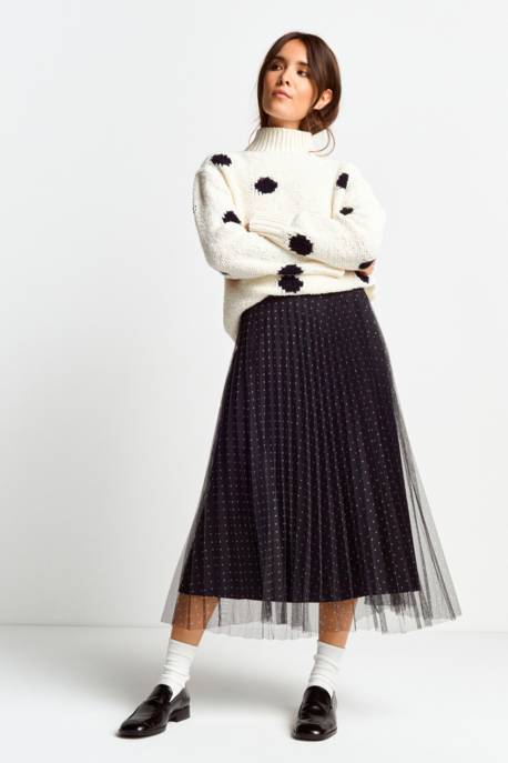 Rich&royal Printed Tulle Skirt