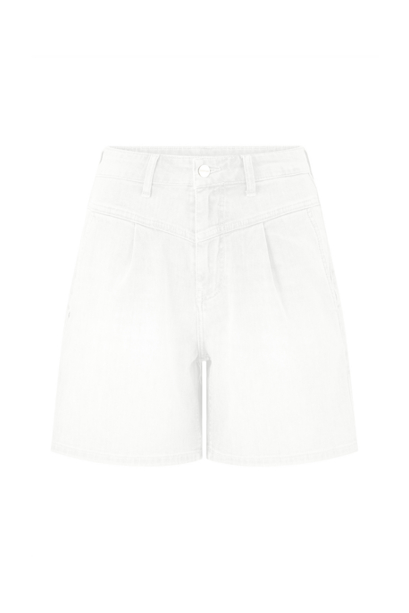 rich&royal white denim shorts organic