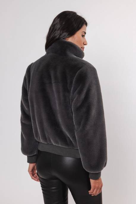 RINO & PELLE Short Fake Fur Jacket