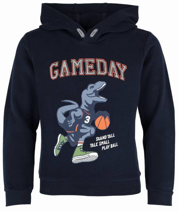 s. Oliver Kapuzen-Sweatshirt mit gummiertem Print