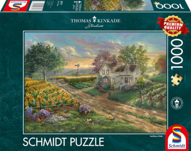 Schmidt Spiele PU1000 Kinkade Sonnenblumen