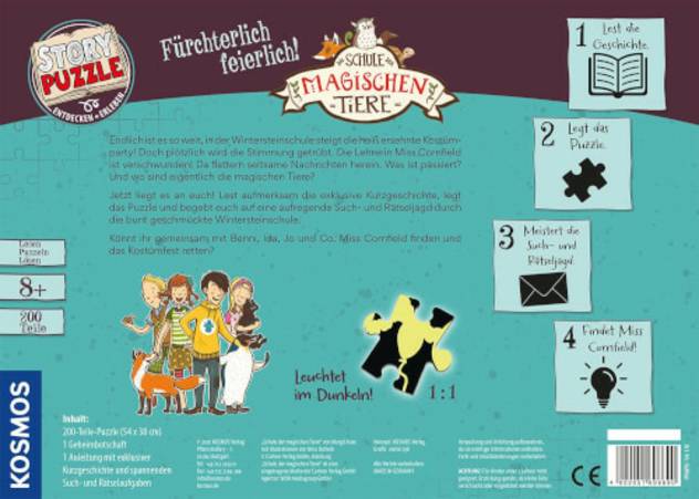 Kosmos Schule Der Magischen Tiere - Story Puzzle: Fürchterlich Feierlich!