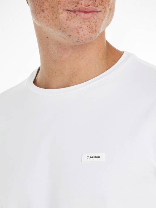 CALVIN KLEIN Slim Fit T-Shirt Aus Stretch-Baumwolle