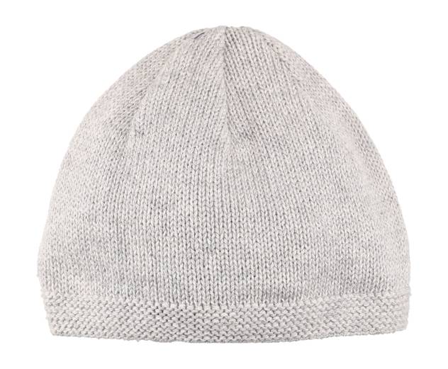 STERNTALER Strickmuetze, 542 hellgrau melang, 39