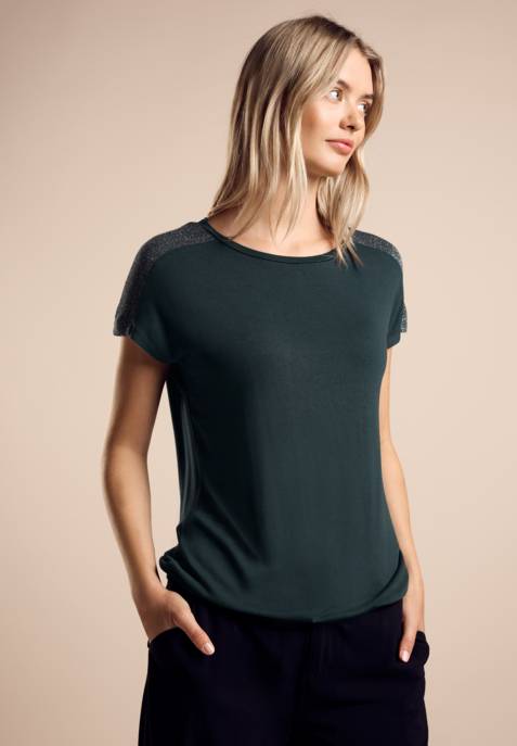 Street One LTD QR Shirt W.shiny Shoulder
